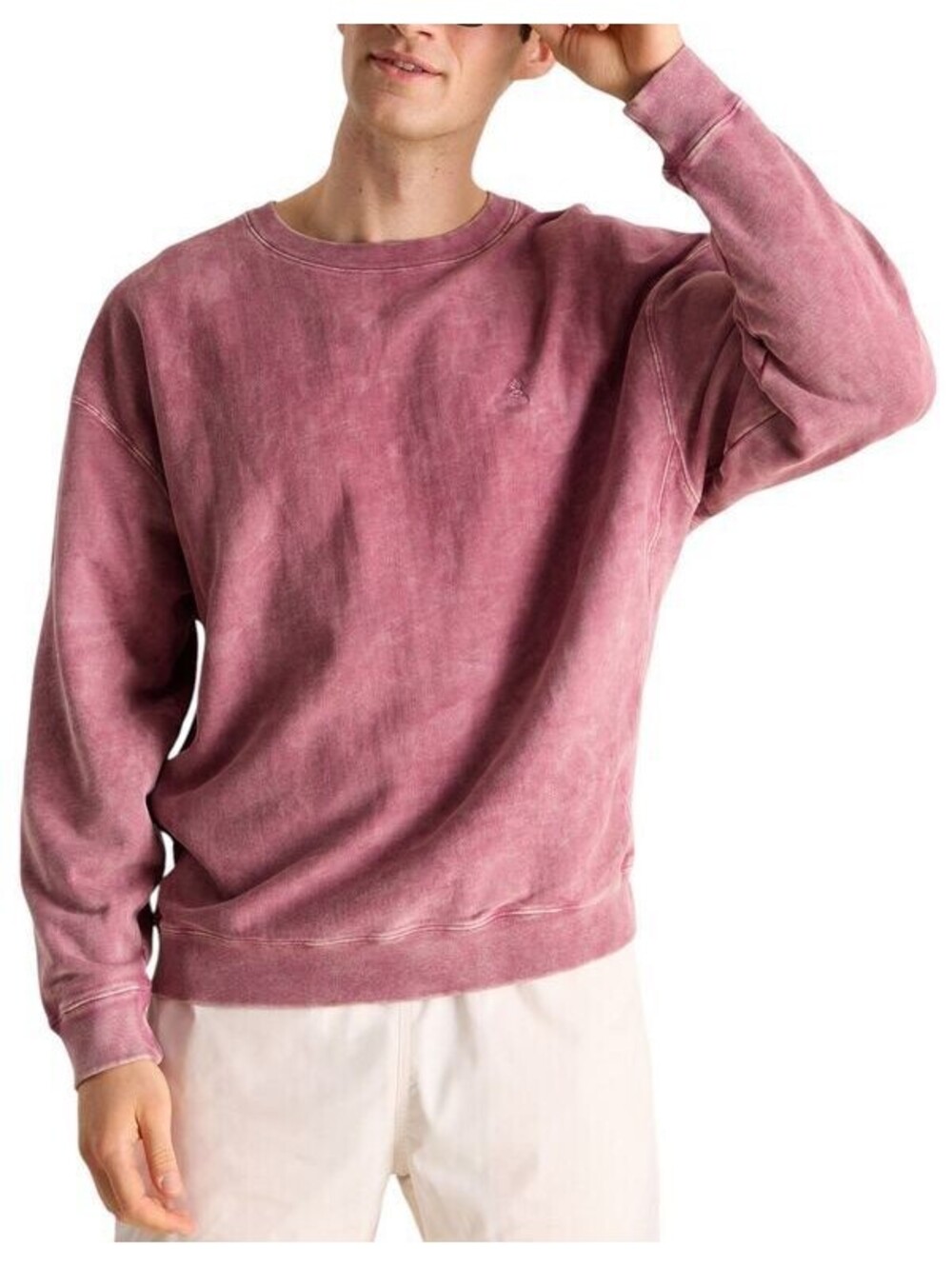 NWT New Chubbies Men's Comfort Crewneck Sweatshirt - The Cosy Rosy- Large